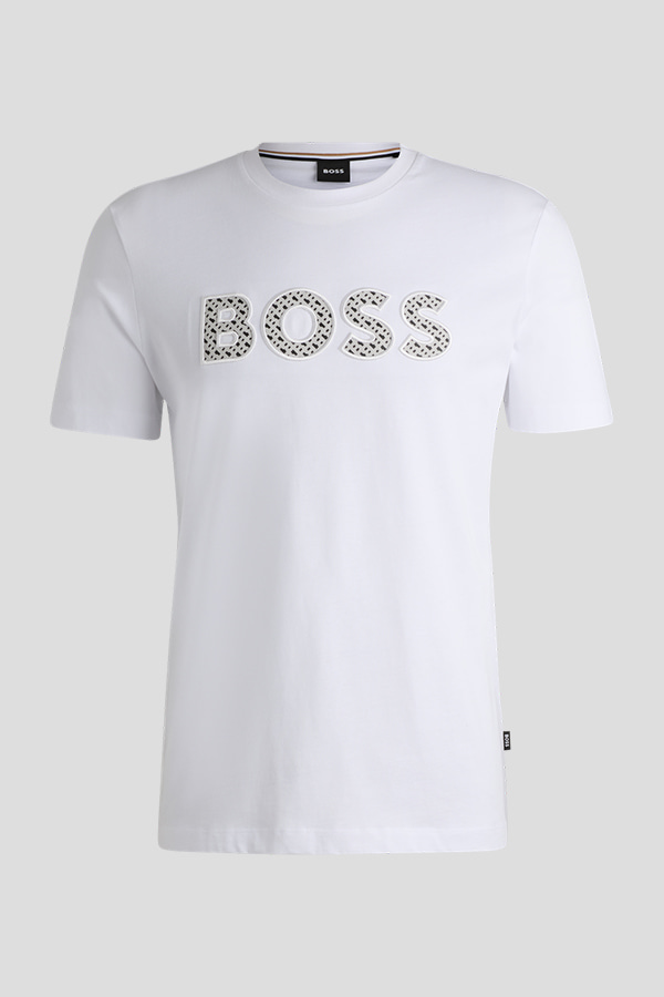 ΜΠΛΟΥΖΑ T-SHIRT BOSS - 101 ΛΕΥΚΟ